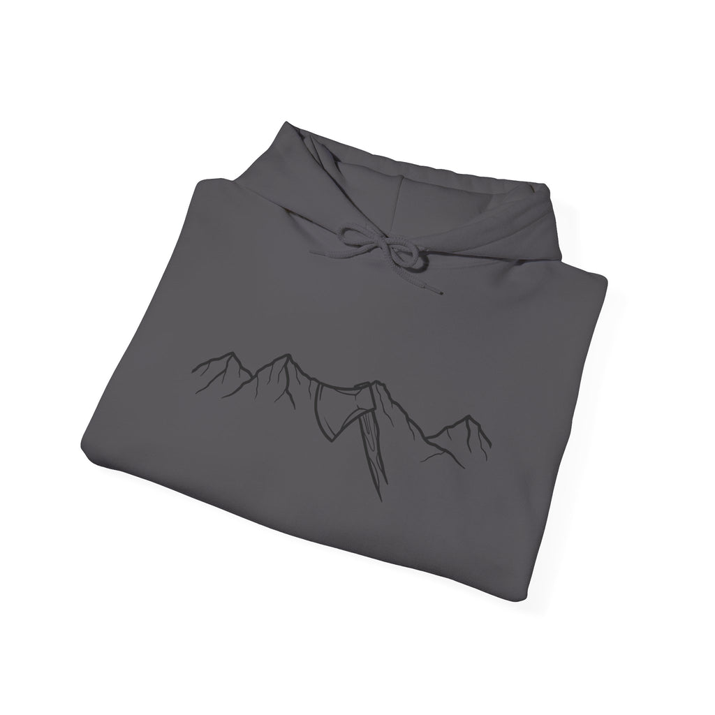 Mountain Axe Hoodie | Military Green, Charcoal, Ash midweight hoodie