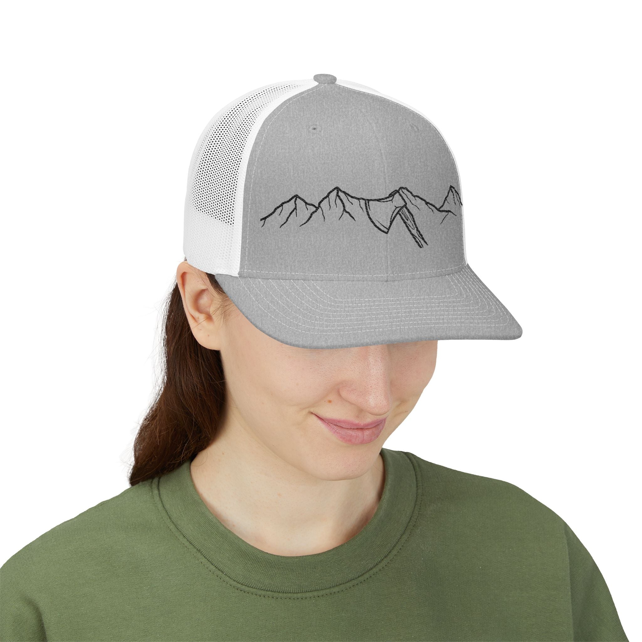 Mountain Axe Snapback Trucker Cap | Outdoor Chopping Hat